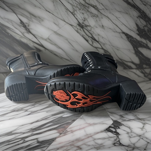 Harley Davidson Alsace Leather Riding Boots NWT - Picture 4 of 4